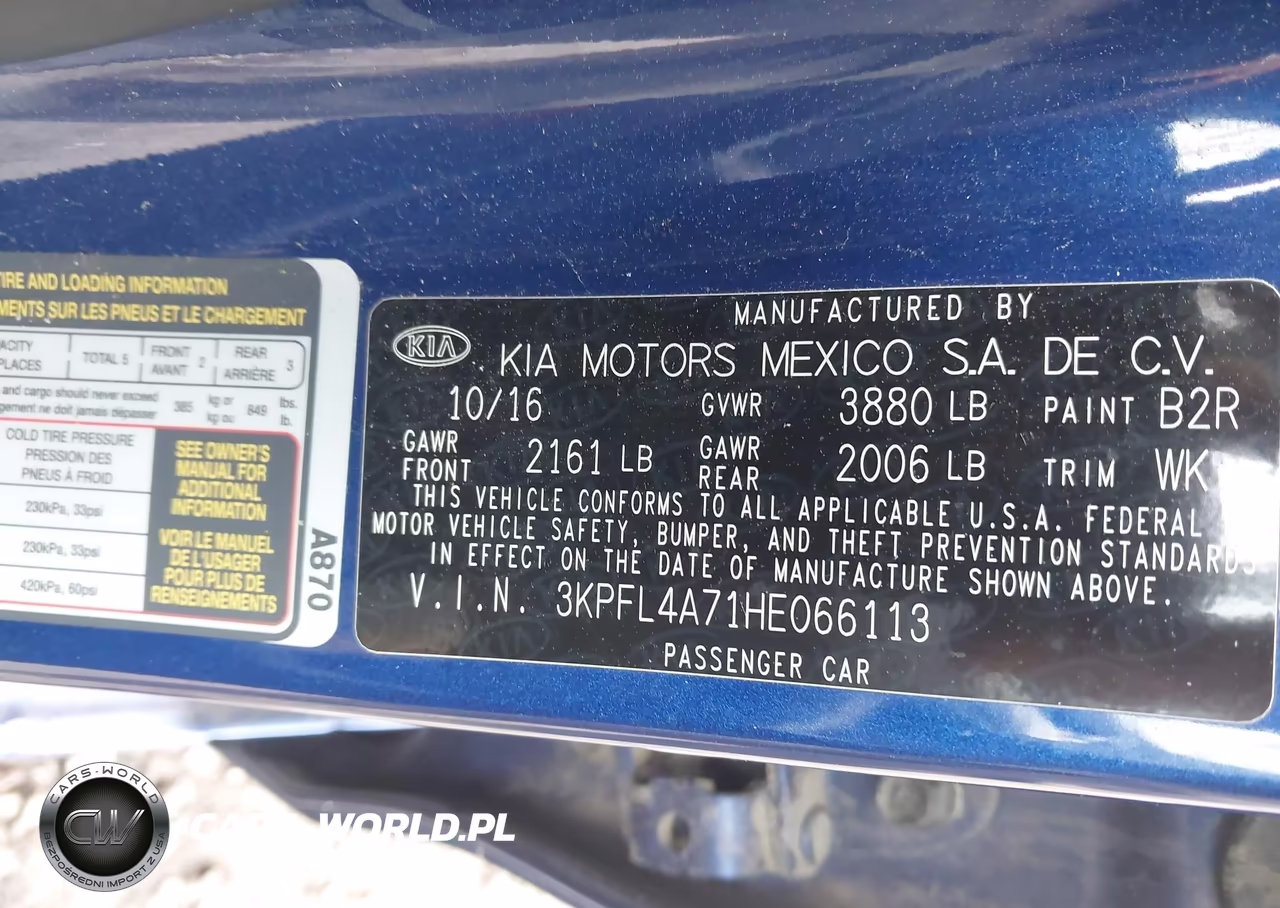 2017 Kia Forte Lx VIN:3KPFL4A71HE066113 - 9