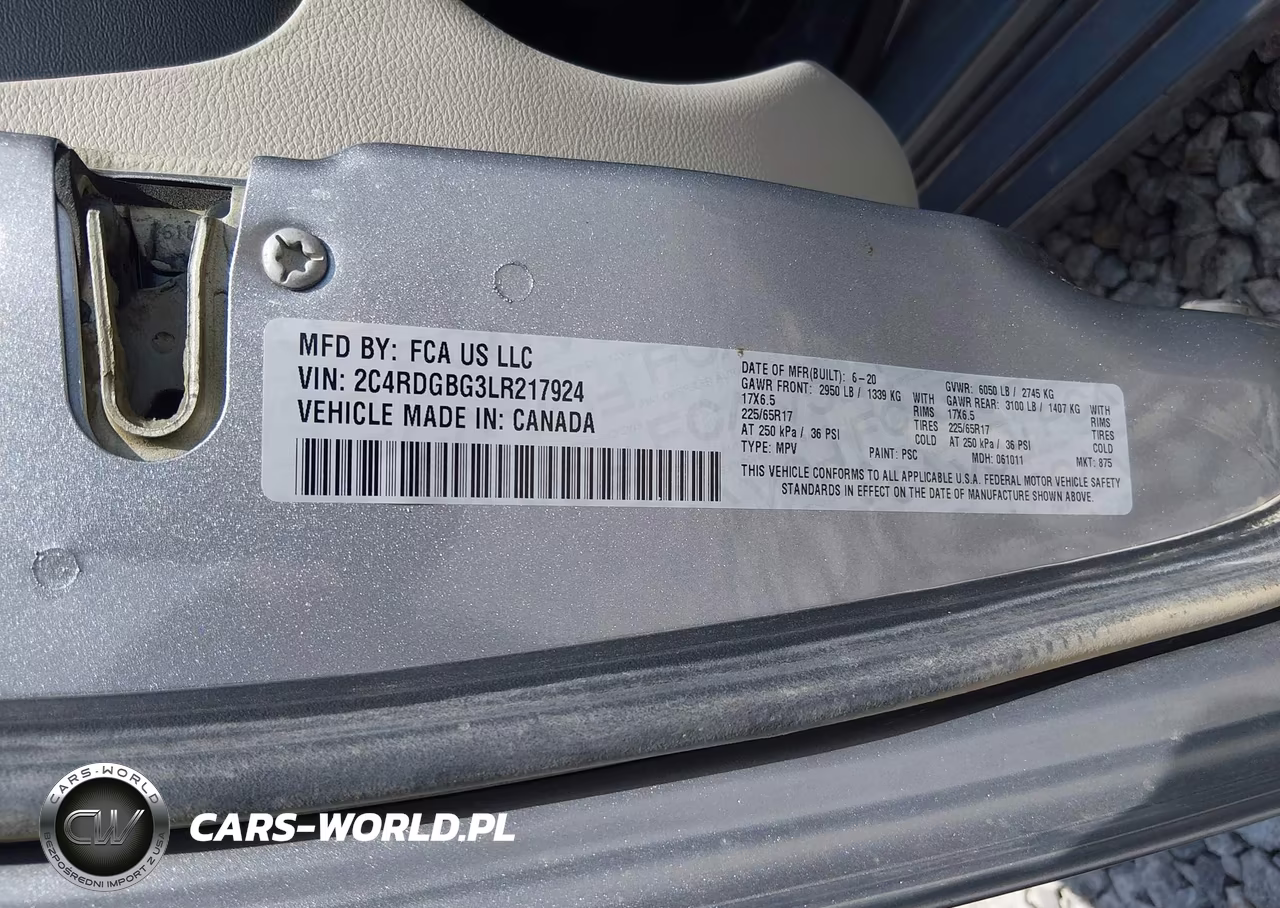 2020 Dodge Grand Caravan Se VIN:2C4RDGBG3LR217924 - 9