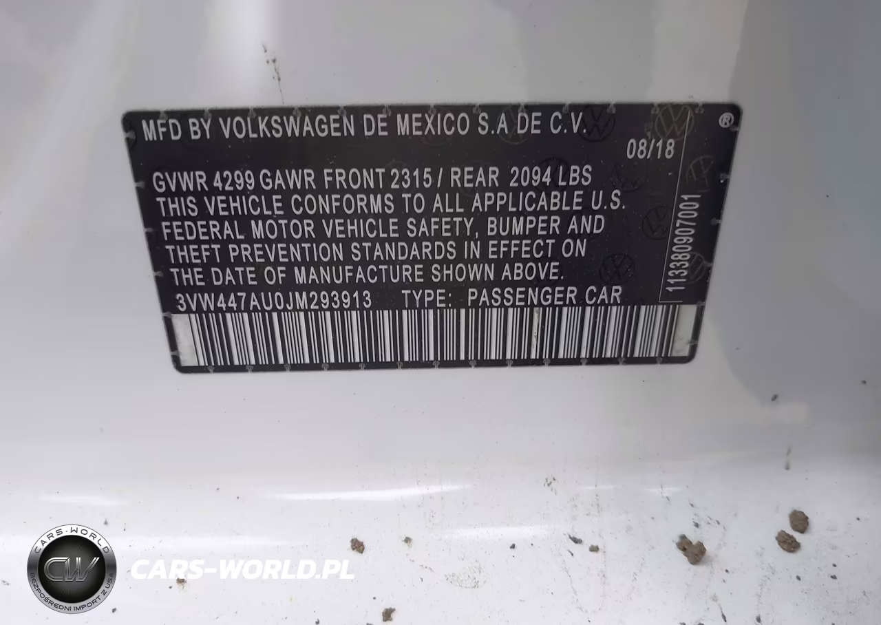 2018 Volkswagen Golf Gti 2.0T Autobahn-2.0T S-2.0T Se VIN:3VW447AU0JM293913 - 9