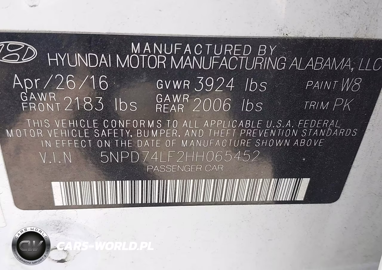 2017 Hyundai Elantra Se VIN:5NPD74LF2HH065452 - 9