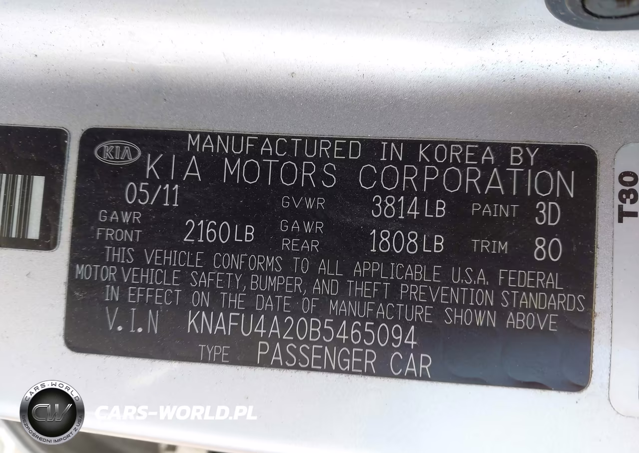 2011 Kia Forte Ex VIN:KNAFU4A20B5465094 - 9