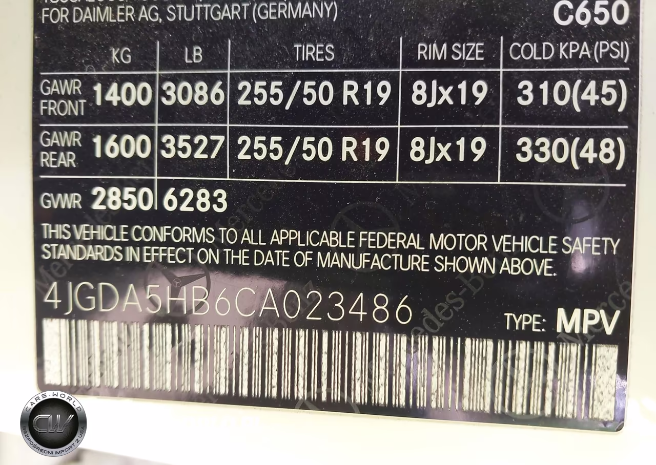 2012 Mercedes-Benz Ml 350 4Matic VIN:4JGDA5HB6CA023486 - 9