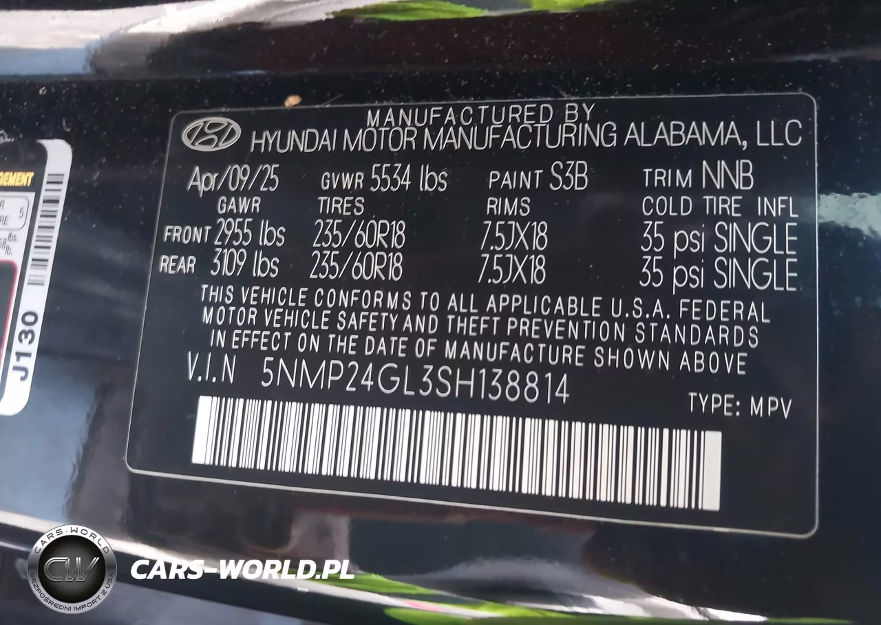 2025 Hyundai Santa Fe Sel VIN:5NMP24GL3SH138814 - 9