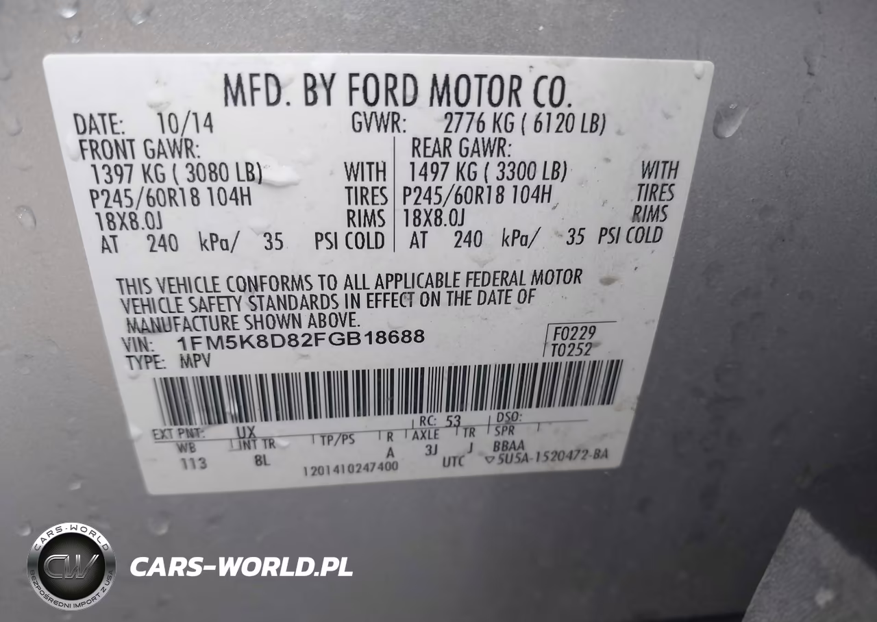 2015 Ford Explorer Xlt VIN:1FM5K8D82FGB18688 - 9