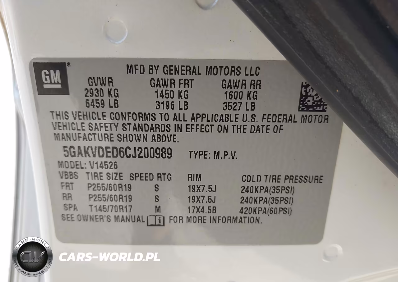 2012 Buick Enclave Premium VIN:5GAKVDED6CJ200989 - 9
