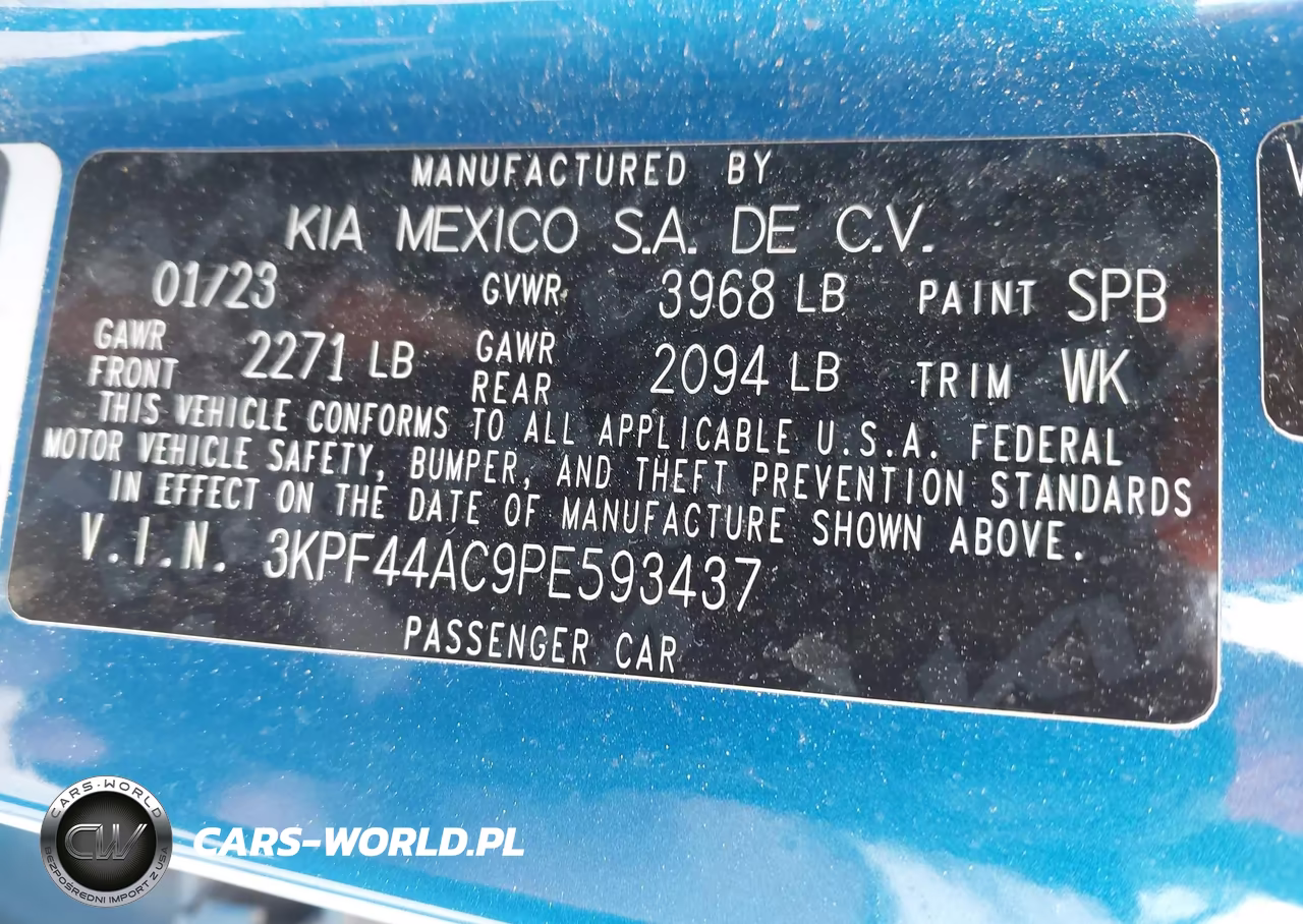 2023 Kia Forte Gt VIN:3KPF44AC9PE593437 - 9