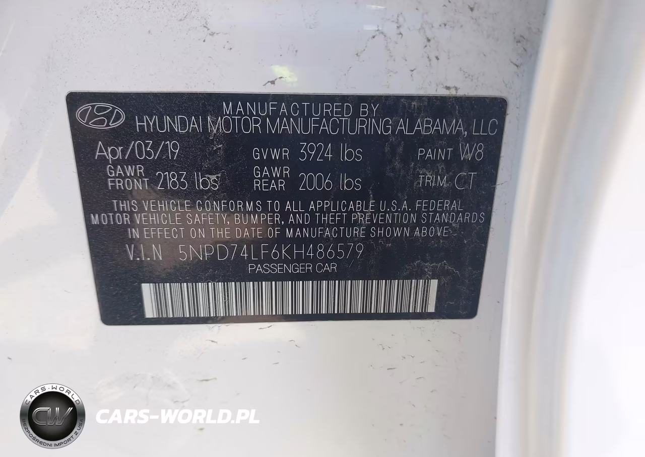 2019 Hyundai Elantra Se VIN:5NPD74LF6KH486579 - 9