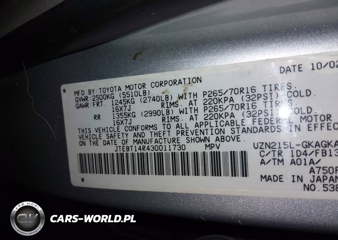2003 Toyota 4Runner Sr5 Sport V8 VIN:JTEBT14R430011730 - 9