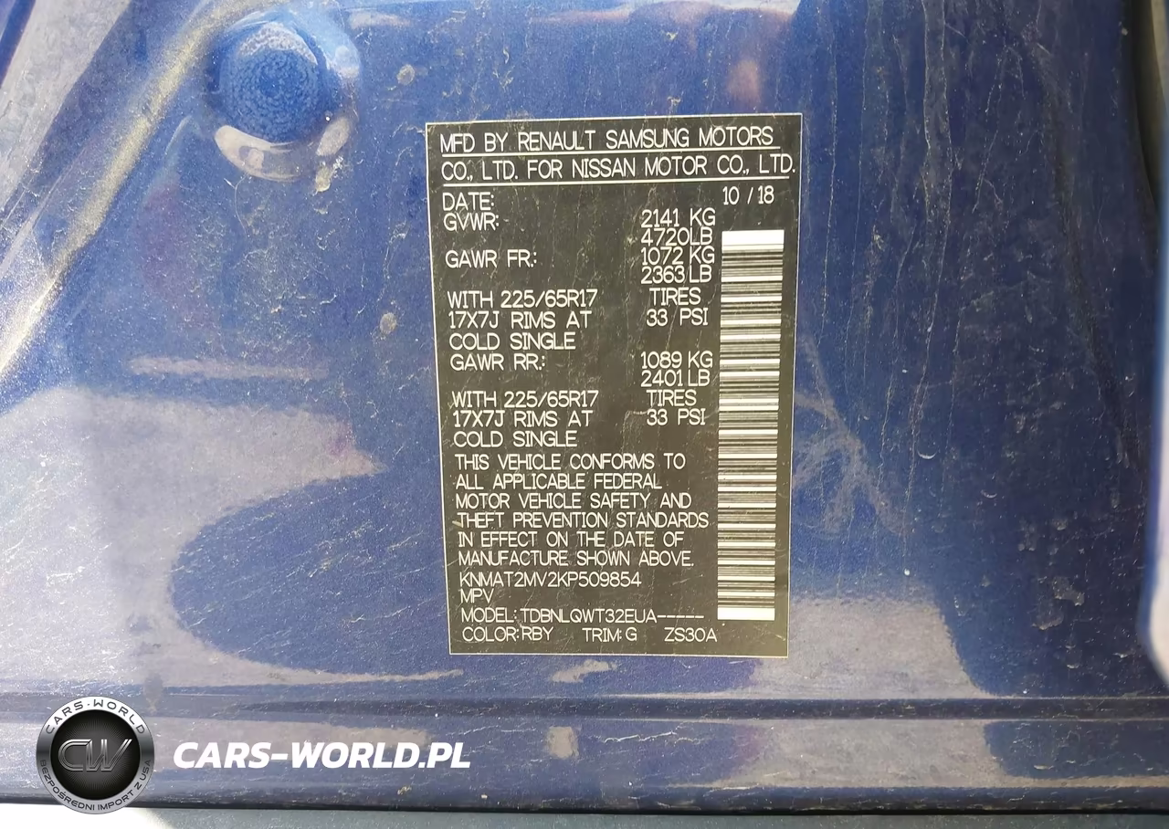 2019 Nissan Rogue Sv VIN:KNMAT2MV2KP509854 - 9