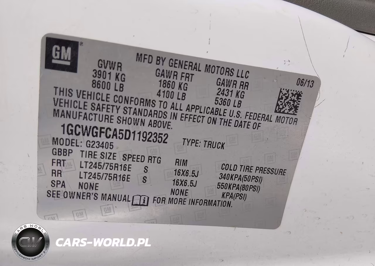 2013 Chevrolet Express 2500 Work Van VIN:1GCWGFCA5D1192352 - 9