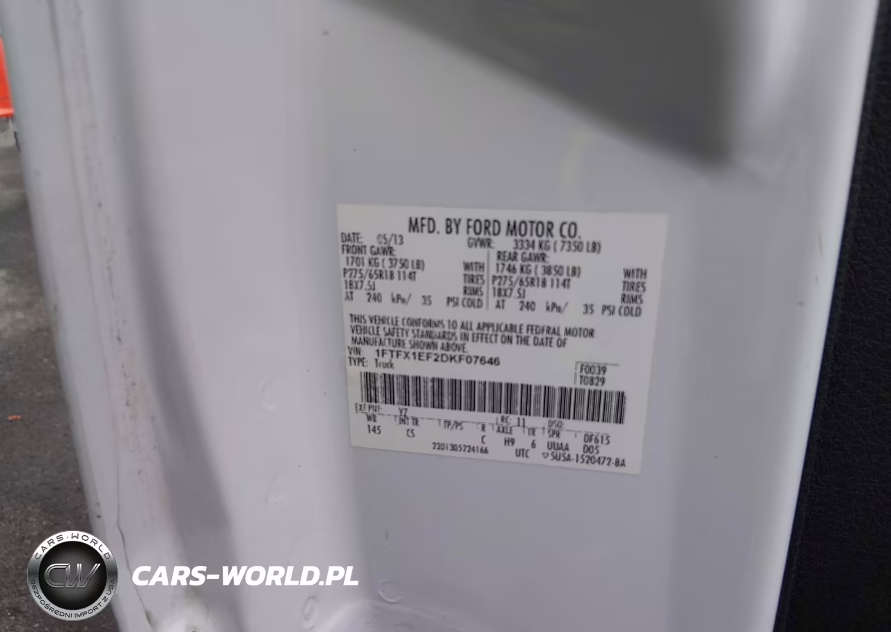 2013 Ford F-150 Stx VIN:1FTFX1EF2DKF07646 - 9
