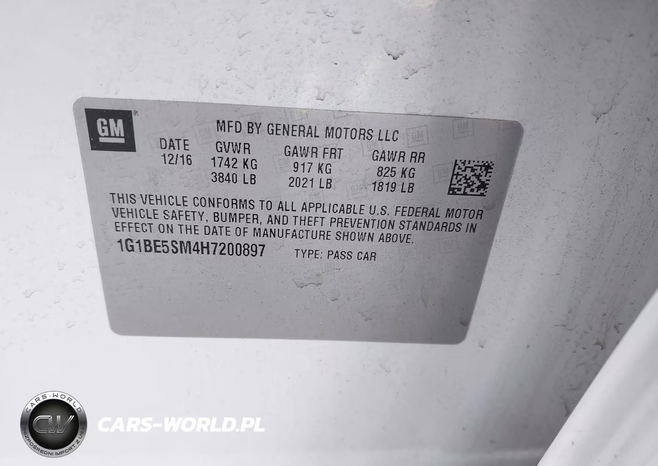 2017 Chevrolet Cruze Lt Auto VIN:1G1BE5SM4H7200897 - 9