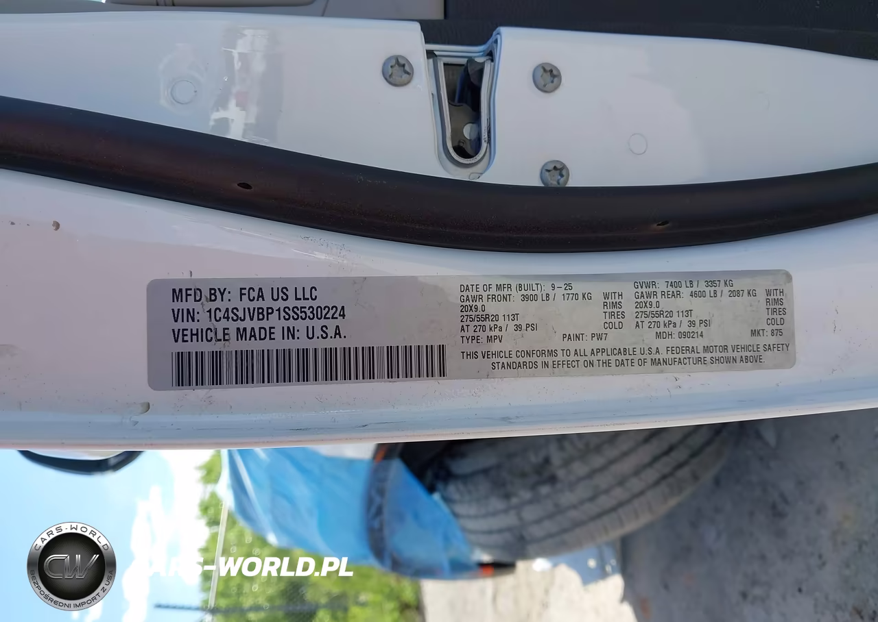 2025 Jeep Wagoneer Series Ii VIN:1C4SJVBP1SS530224 - 9