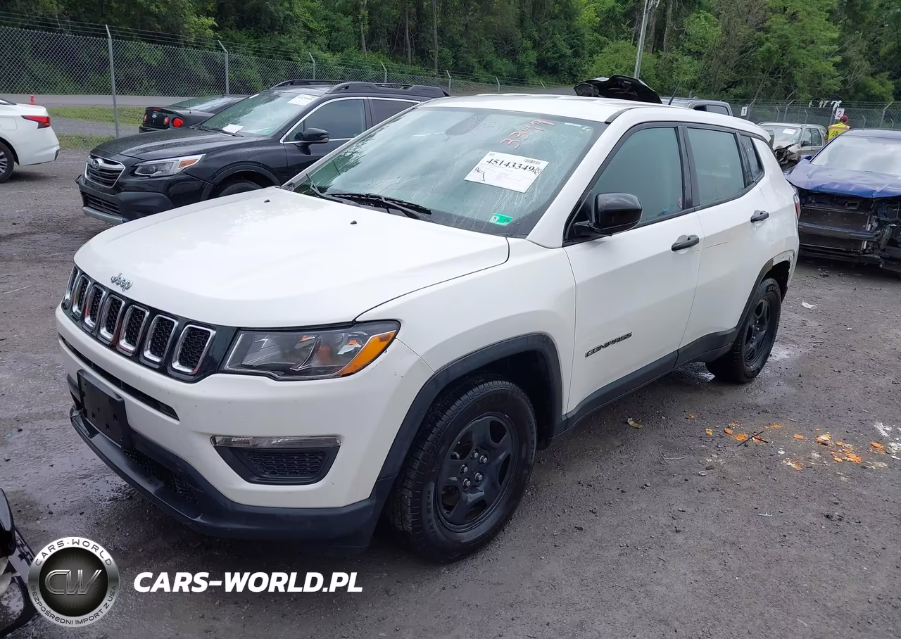 2018 Jeep Compass Sport Fwd VIN:3C4NJCAB0JT107154 - 2