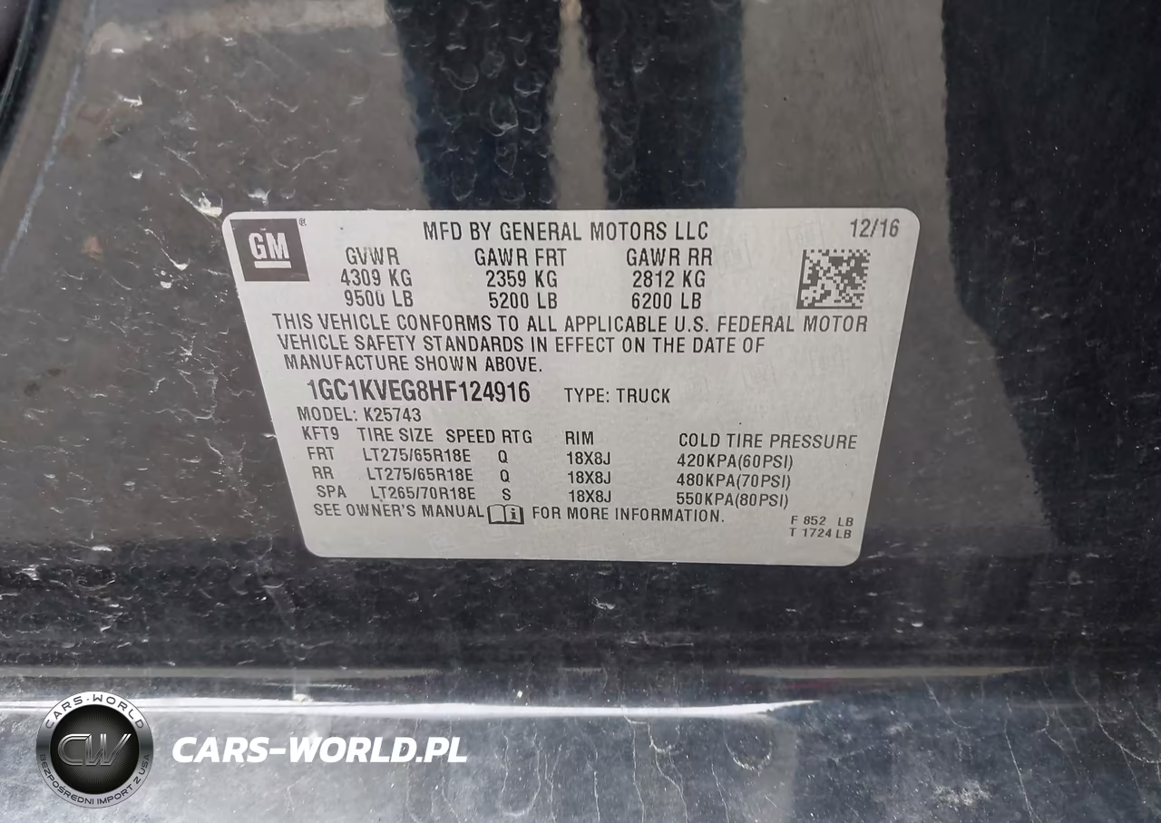 2017 Chevrolet Silverado 2500Hd Lt VIN:1GC1KVEG8HF124916 - 9