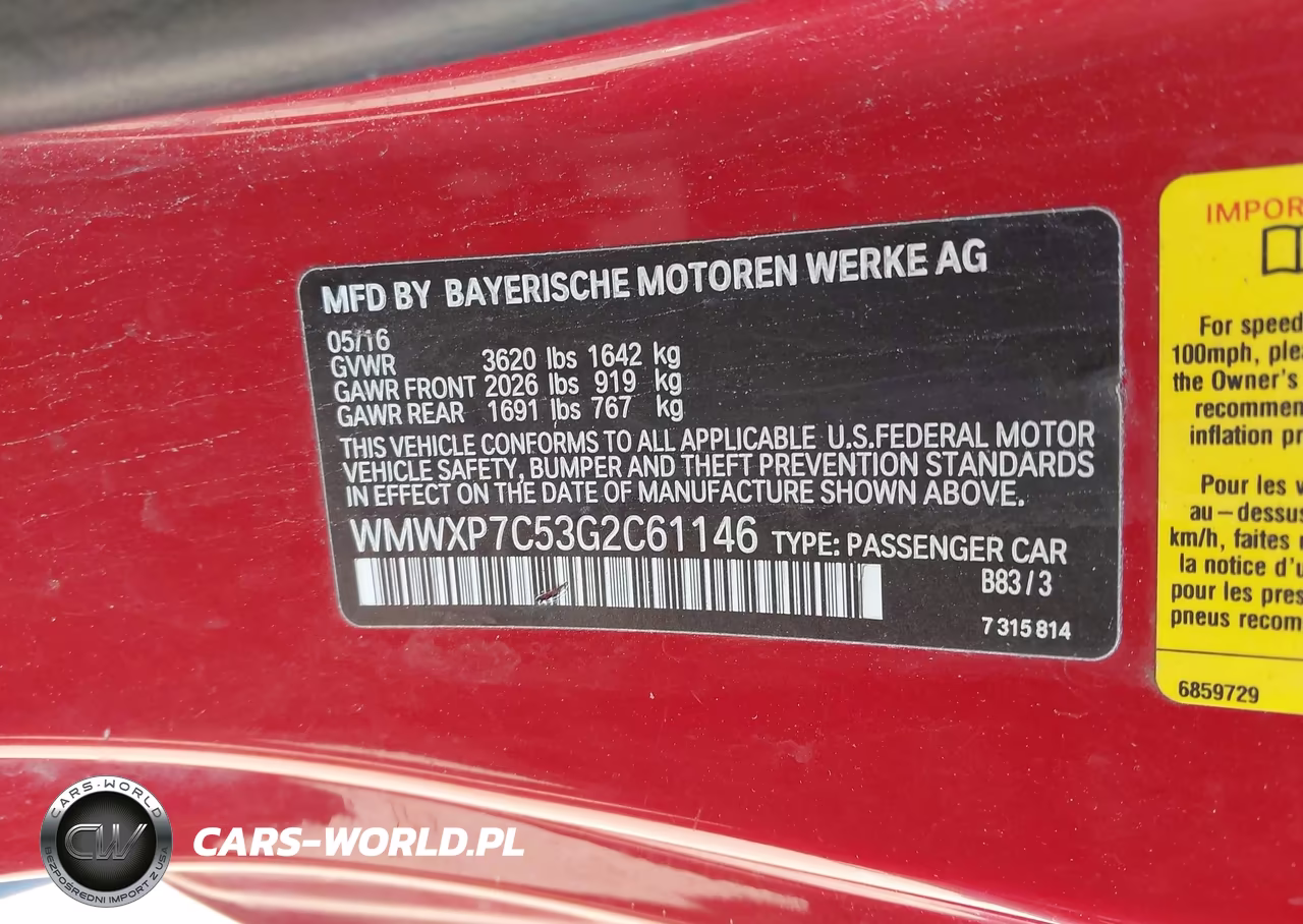 2016 Mini Hardtop Cooper S VIN:WMWXP7C53G2C61146 - 9