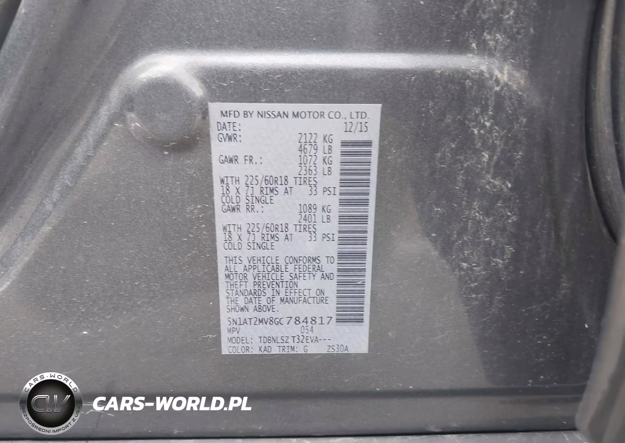 2016 Nissan Rogue Sl VIN:5N1AT2MV8GC784817 - 9