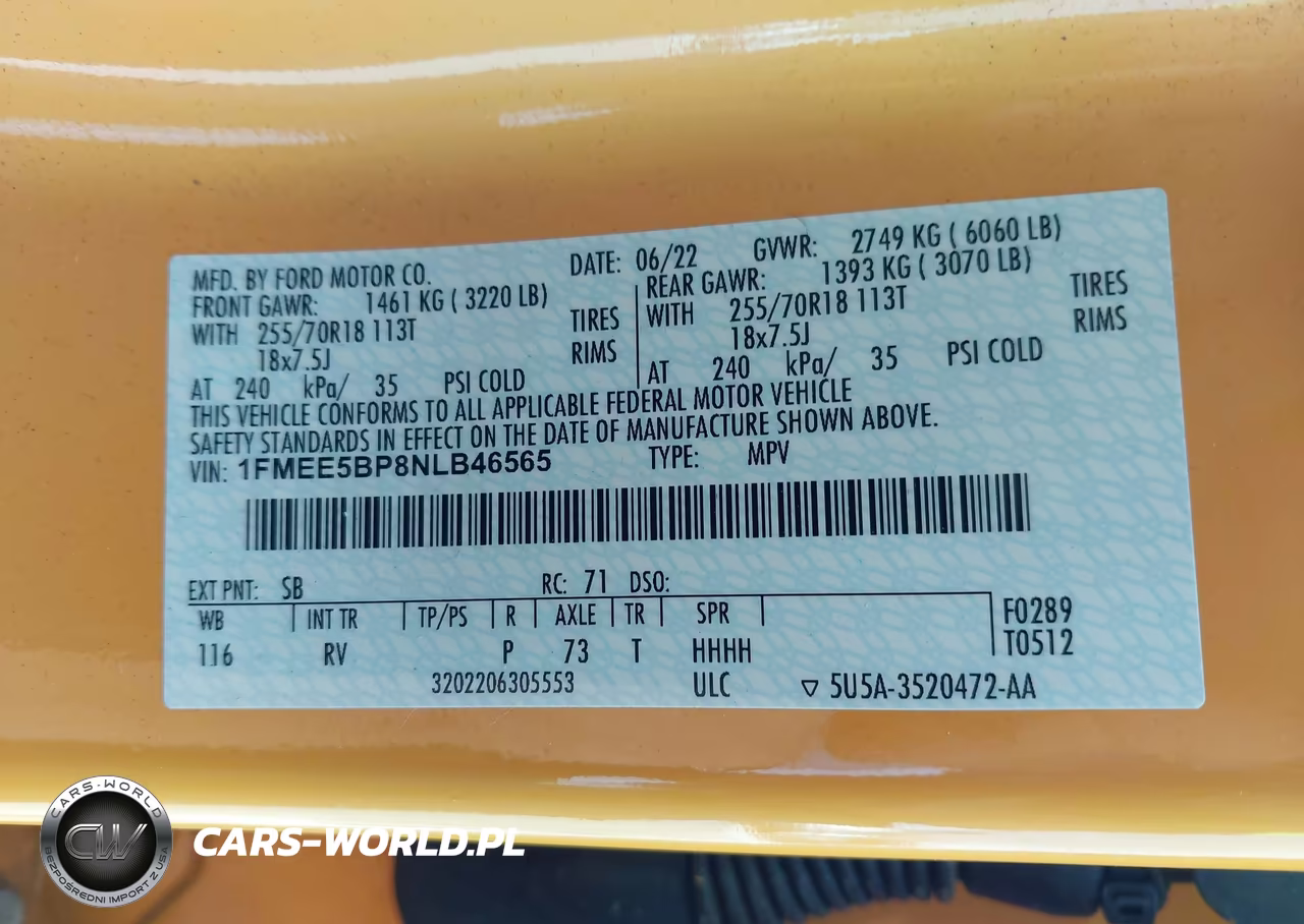 2022 Ford Bronco Outer Banks VIN:1FMEE5BP8NLB46565 - 9
