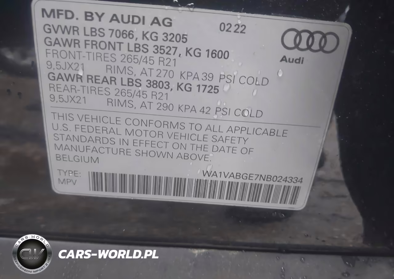 2022 Audi E-Tron Chronos Quattro VIN:WA1VABGE7NB024334 - 9