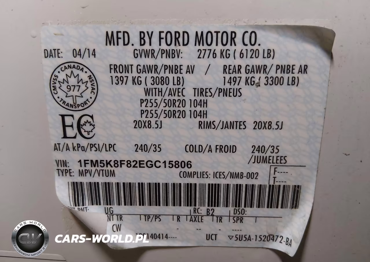 2014 Ford Explorer Limited VIN:1FM5K8F82EGC15806 - 9