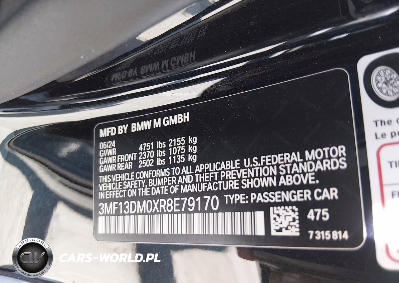 2024 BMW M2 VIN:3MF13DM0XR8E79170 - 9