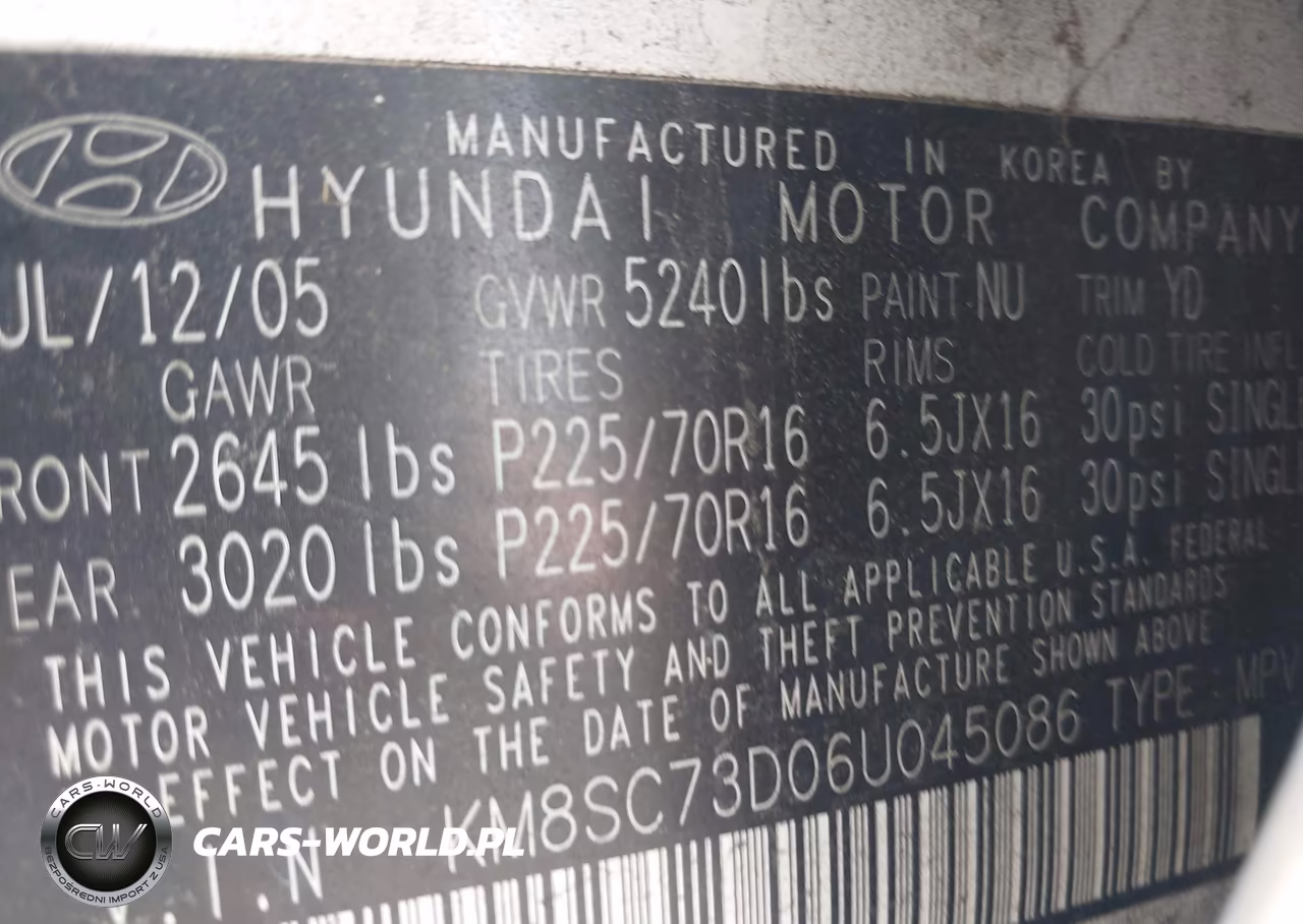 2006 Hyundai Santa Fe Gls VIN:KM8SC73D06U045086 - 9