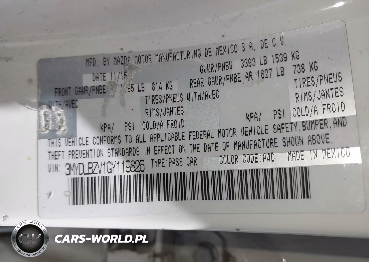 2016 Scion Ia VIN:3MYDLBZV1GY119826 - 9