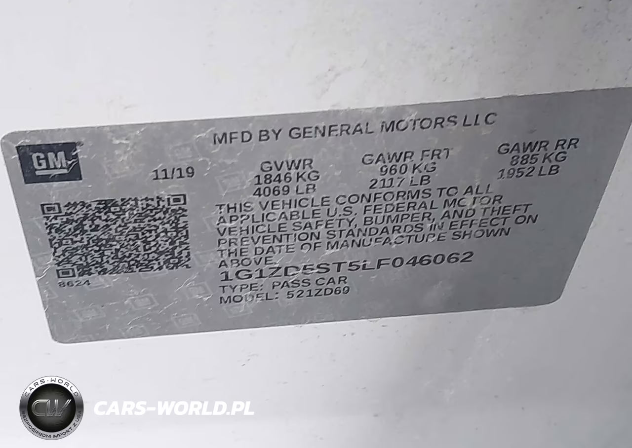 2020 Chevrolet Malibu Fwd Lt VIN:1G1ZD5ST5LF046062 - 9