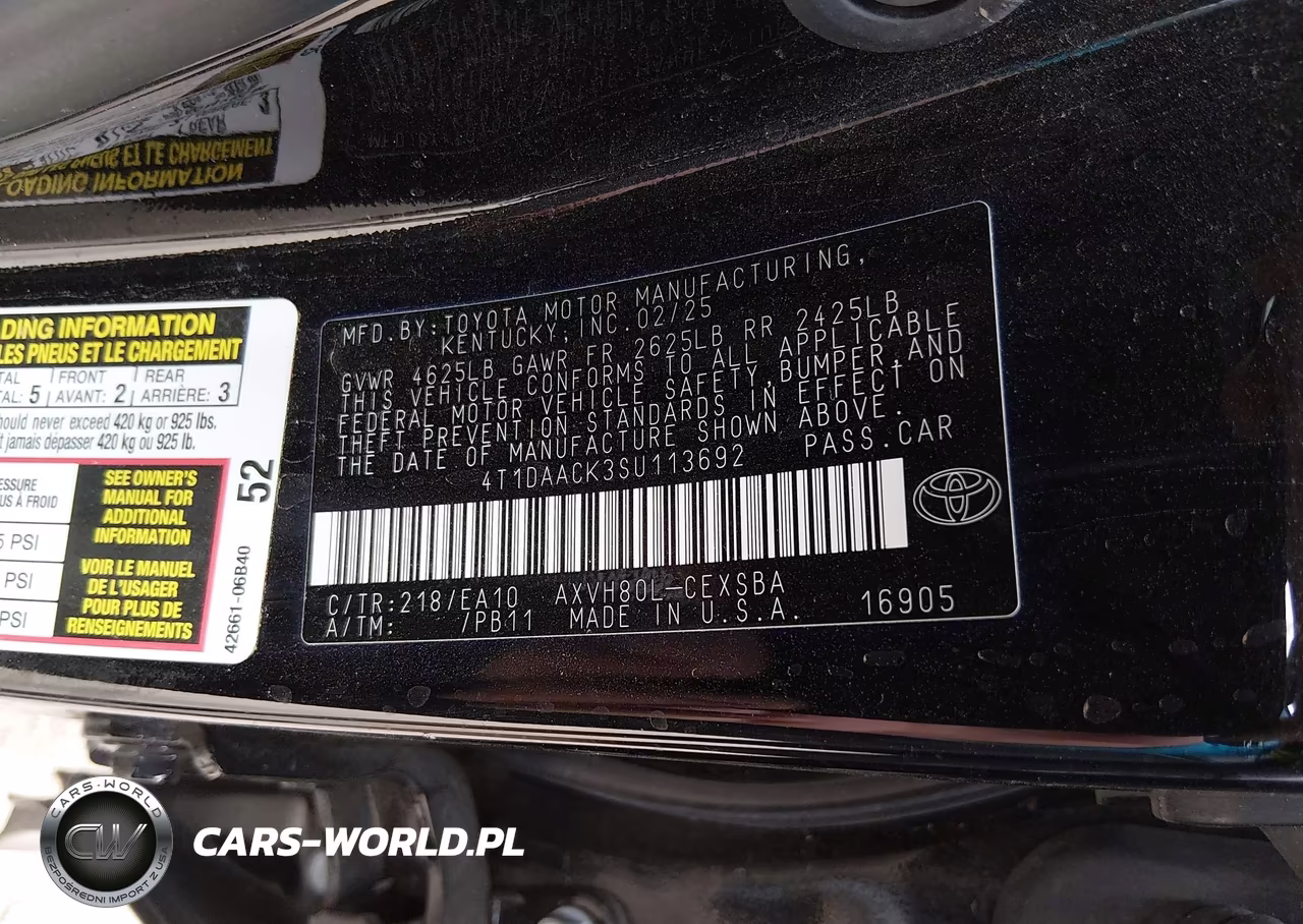 2025 Toyota Camry Se VIN:4T1DAACK3SU113692 - 9