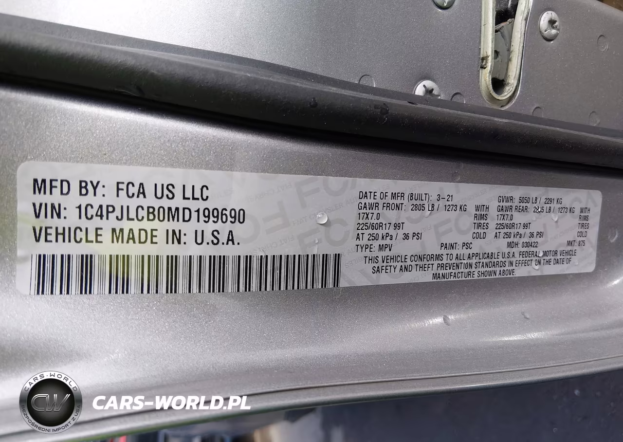 2021 Jeep Cherokee Latitude Fwd VIN:1C4PJLCB0MD199690 - 9