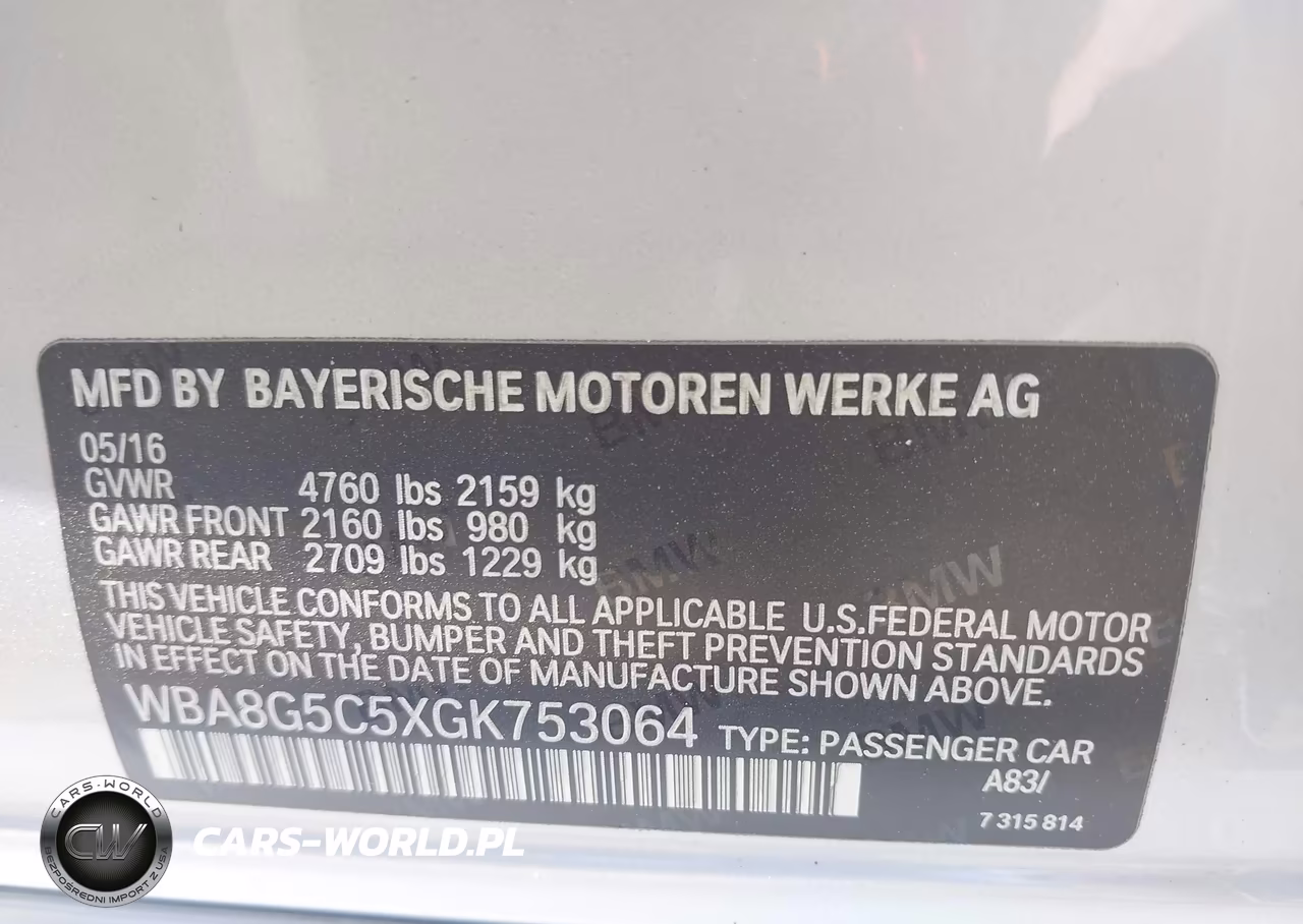 2016 BMW 328I xDrive VIN:WBA8G5C5XGK753064 - 9