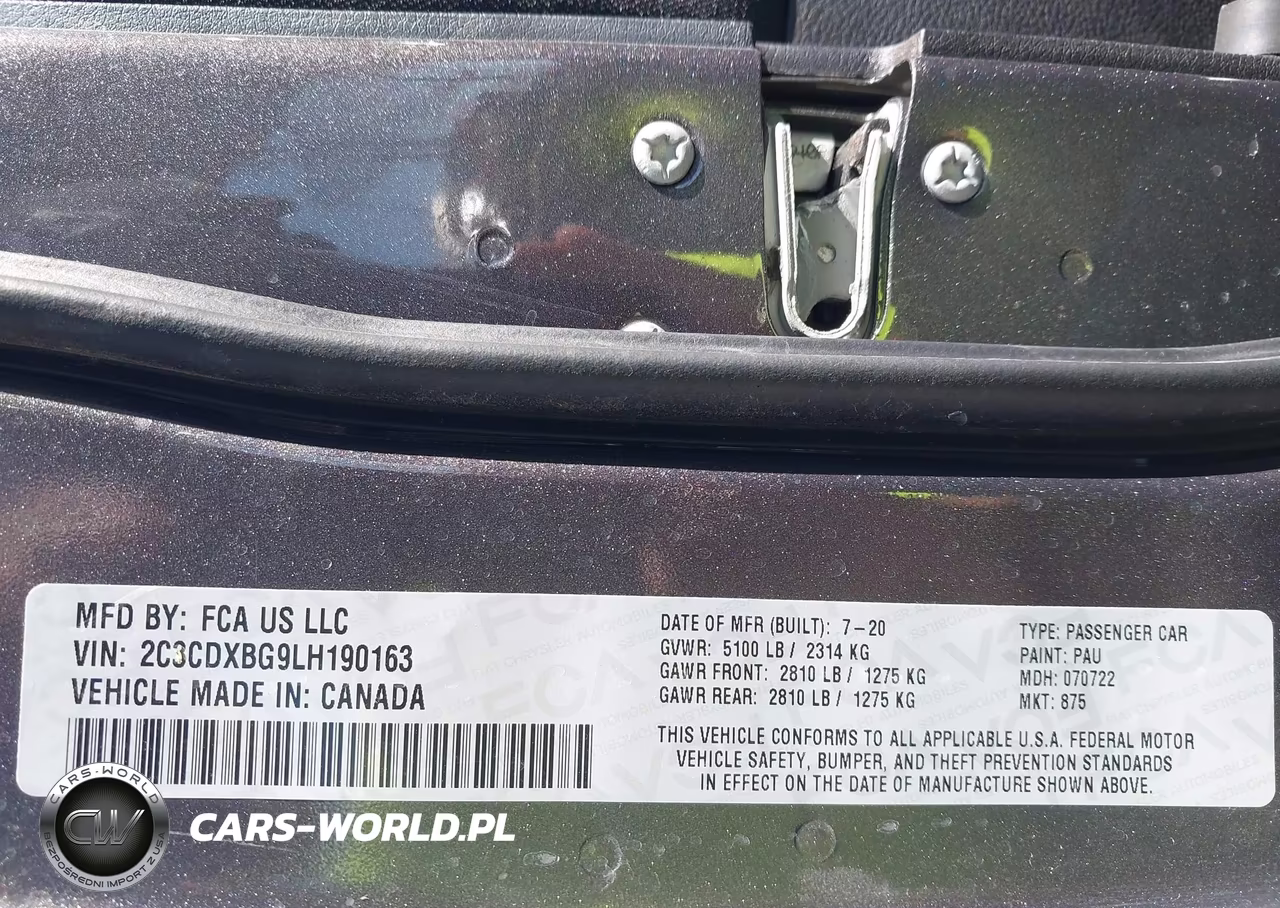 2020 Dodge Charger Sxt Rwd VIN:2C3CDXBG9LH190163 - 9