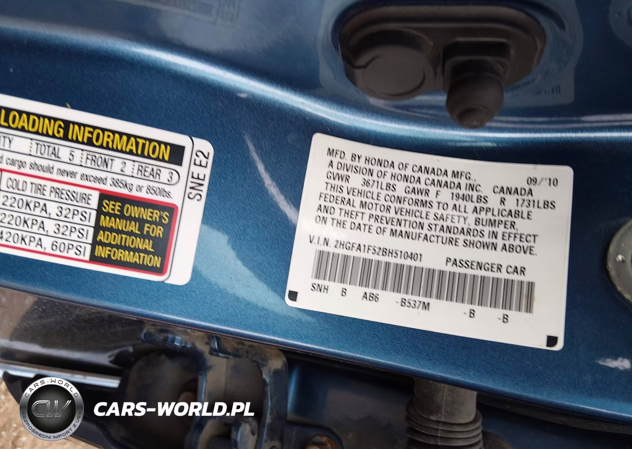 2011 Honda Civic Lx VIN:2HGFA1F52BH510401 - 9