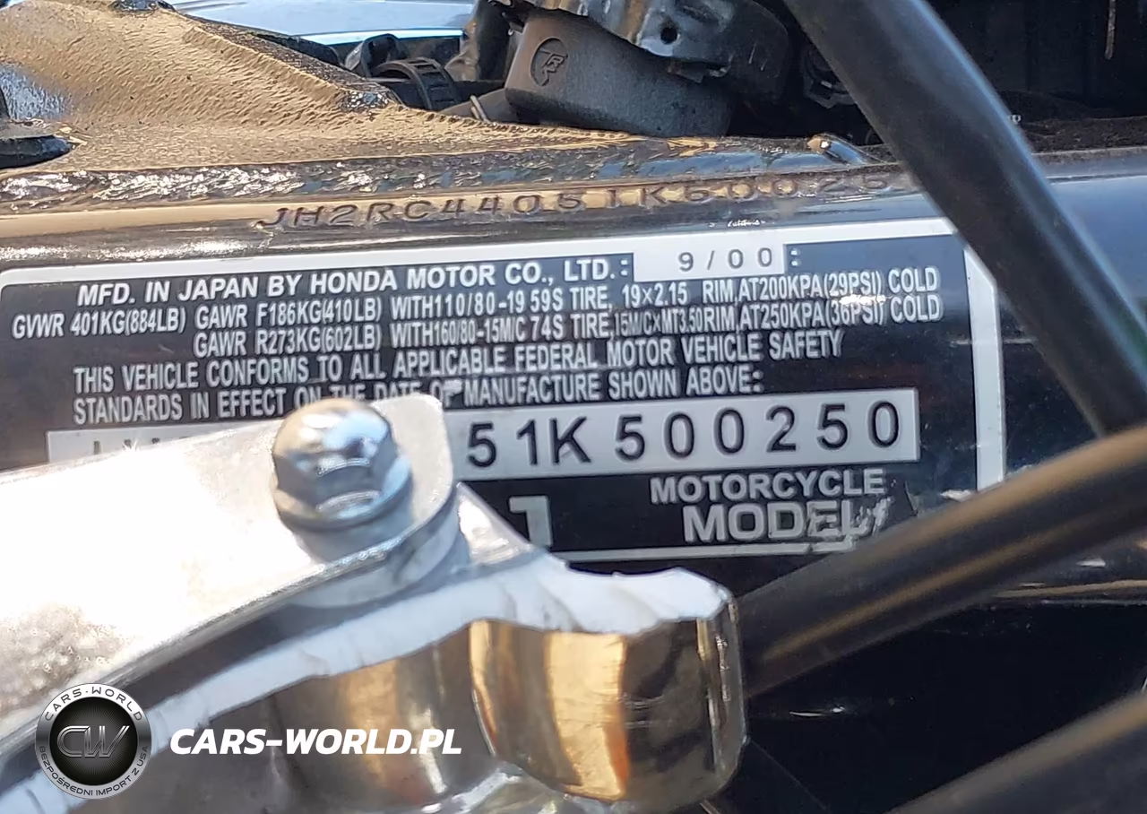 2001 Honda Vt750 Dc VIN:JH2RC44051K500250 - 10