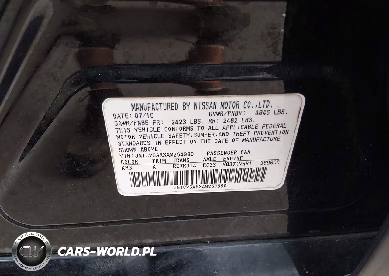2010 Infiniti G37X VIN:JN1CV6ARXAM254990 - 9