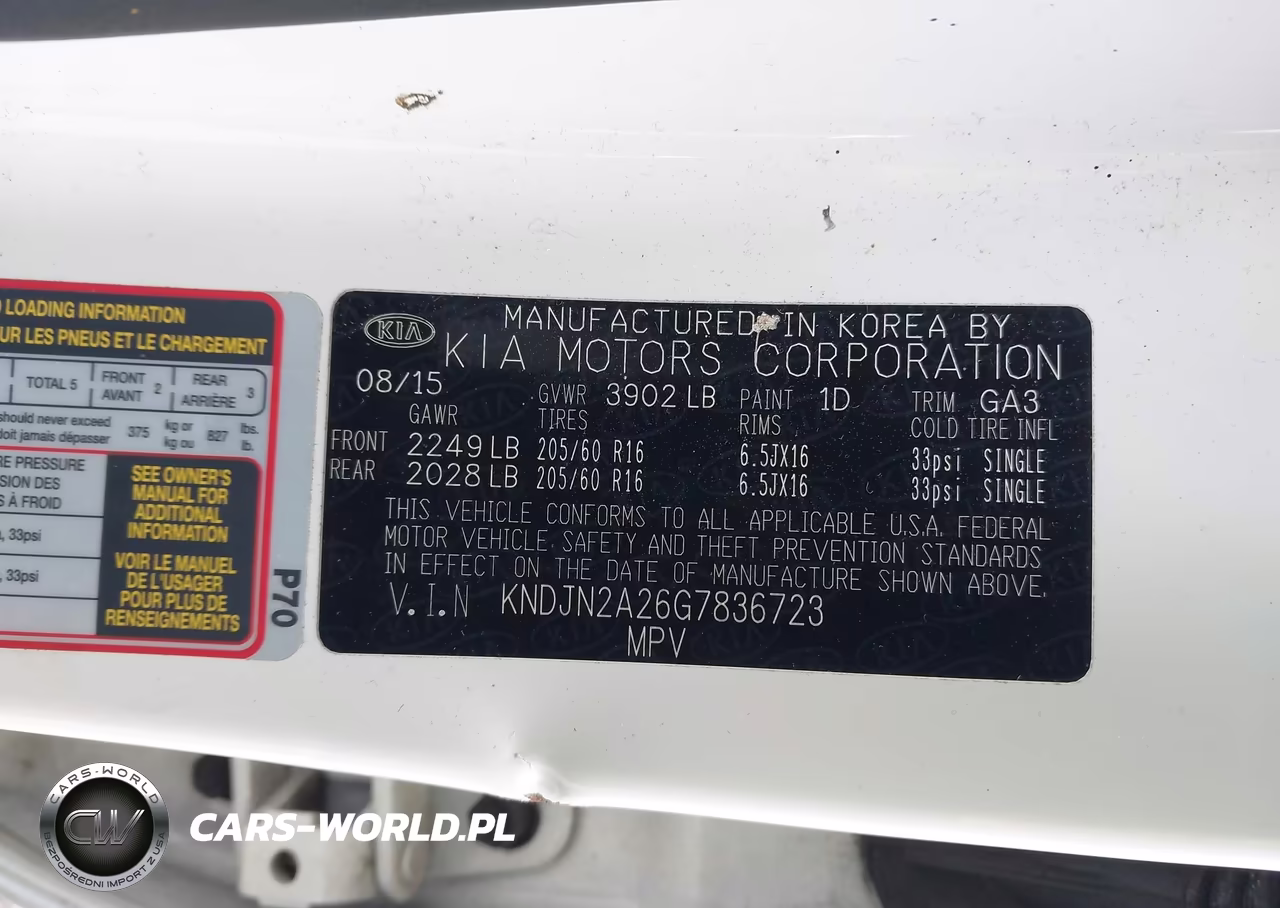 2016 Kia Soul VIN:KNDJN2A26G7836723 - 9