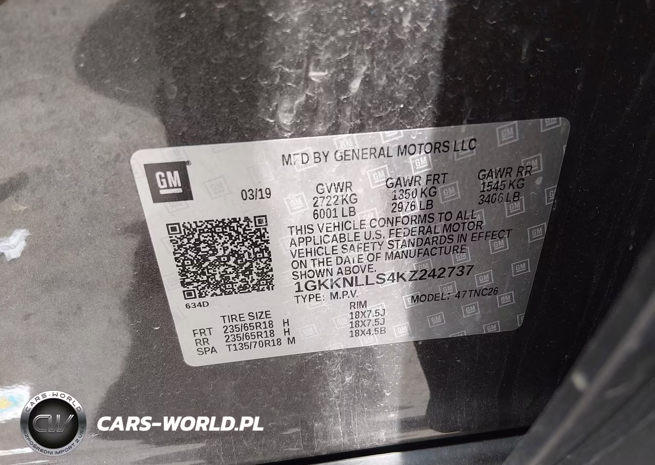 2019 GMC Acadia Sle-2 VIN:1GKKNLLS4KZ242737 - 9