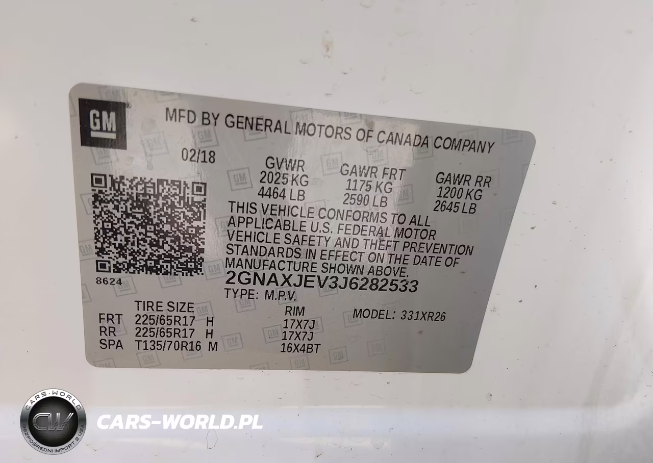 2018 Chevrolet Equinox Lt VIN:2GNAXJEV3J6282533 - 9