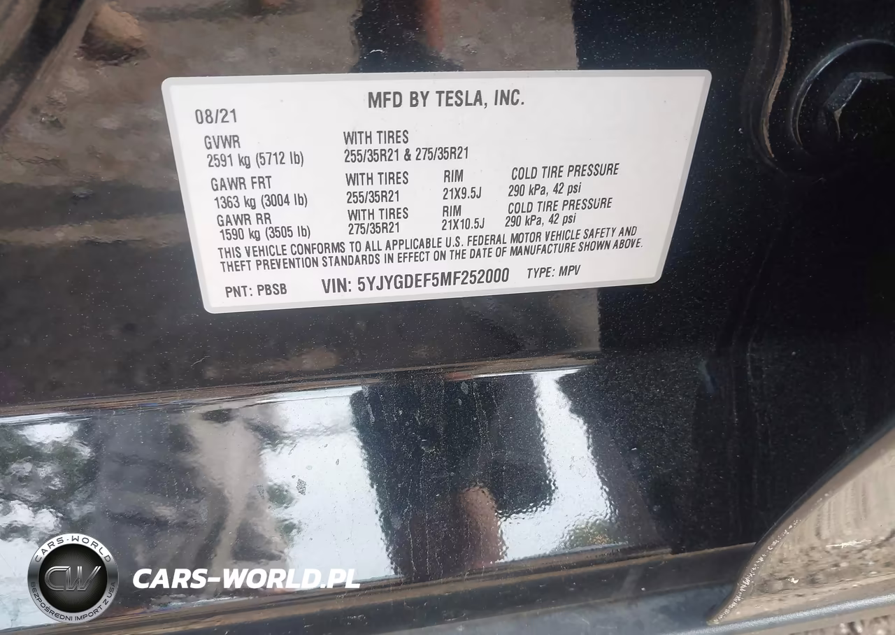 2021 Tesla Model Y Performance Dual Motor All-Wheel Drive VIN:5YJYGDEF5MF252000 - 9