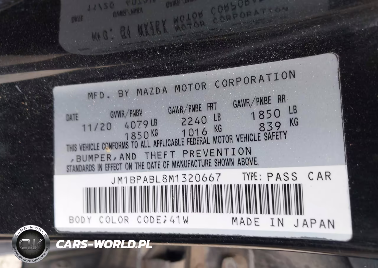 2021 Mazda Mazda3 Select VIN:JM1BPABL8M1320667 - 9