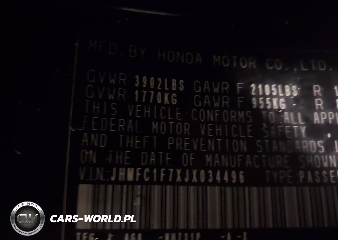2018 Honda Civic Ex-L VIN:JHMFC1F7XJX034496 - 9