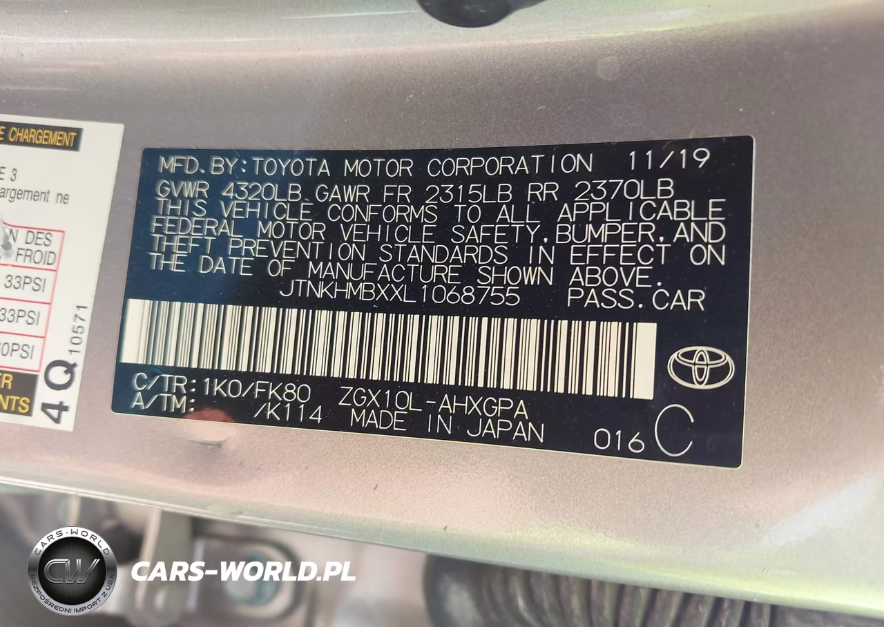 2020 Toyota C-Hr Xle VIN:JTNKHMBXXL1068755 - 9