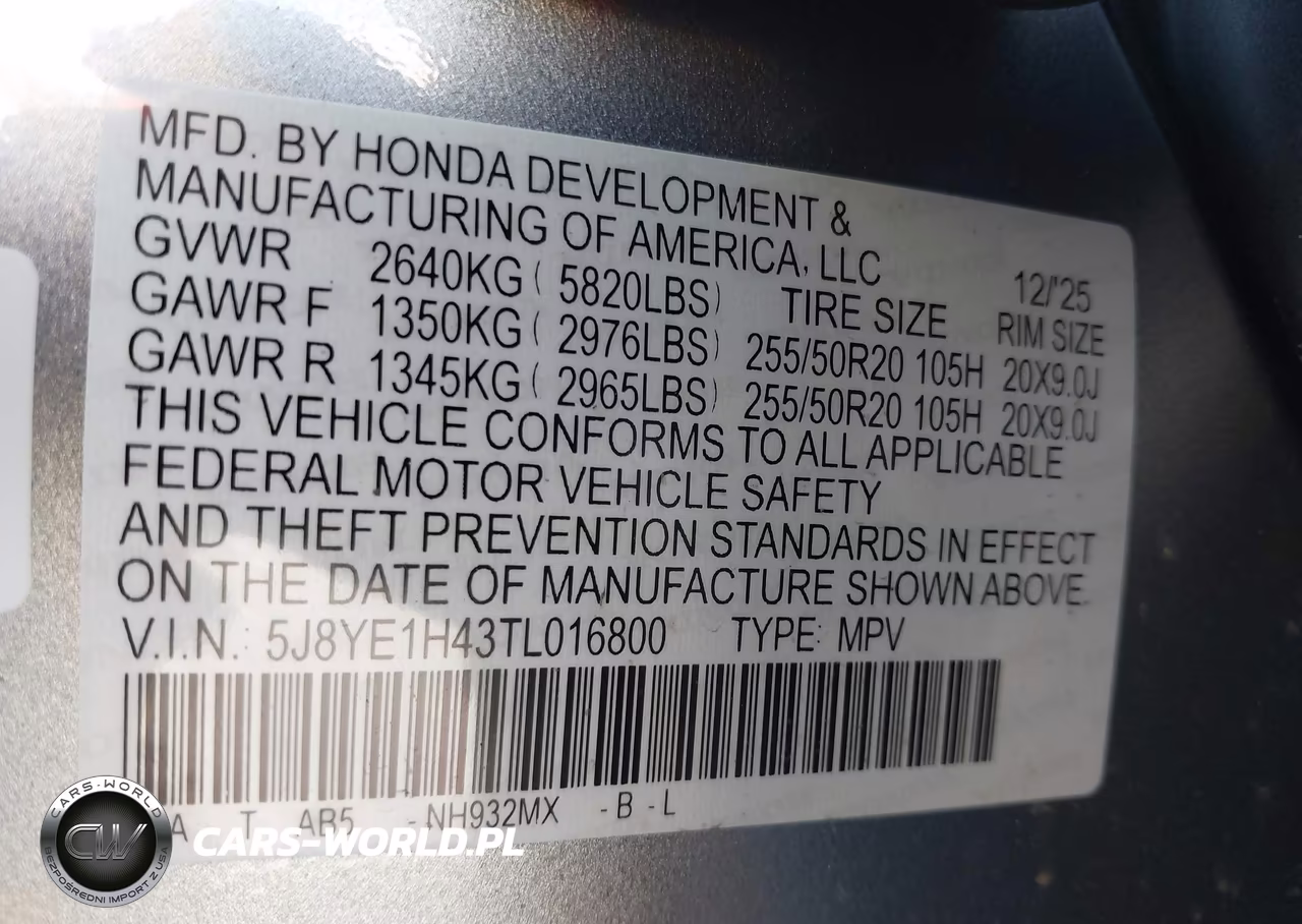 2026 Acura Mdx Technology Package VIN:5J8YE1H43TL016800 - 9
