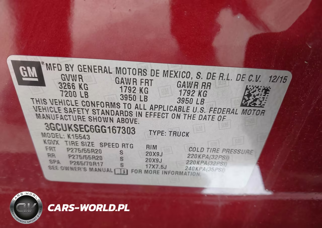 2016 Chevrolet Silverado 1500 1Lz VIN:3GCUKSEC6GG167303 - 9