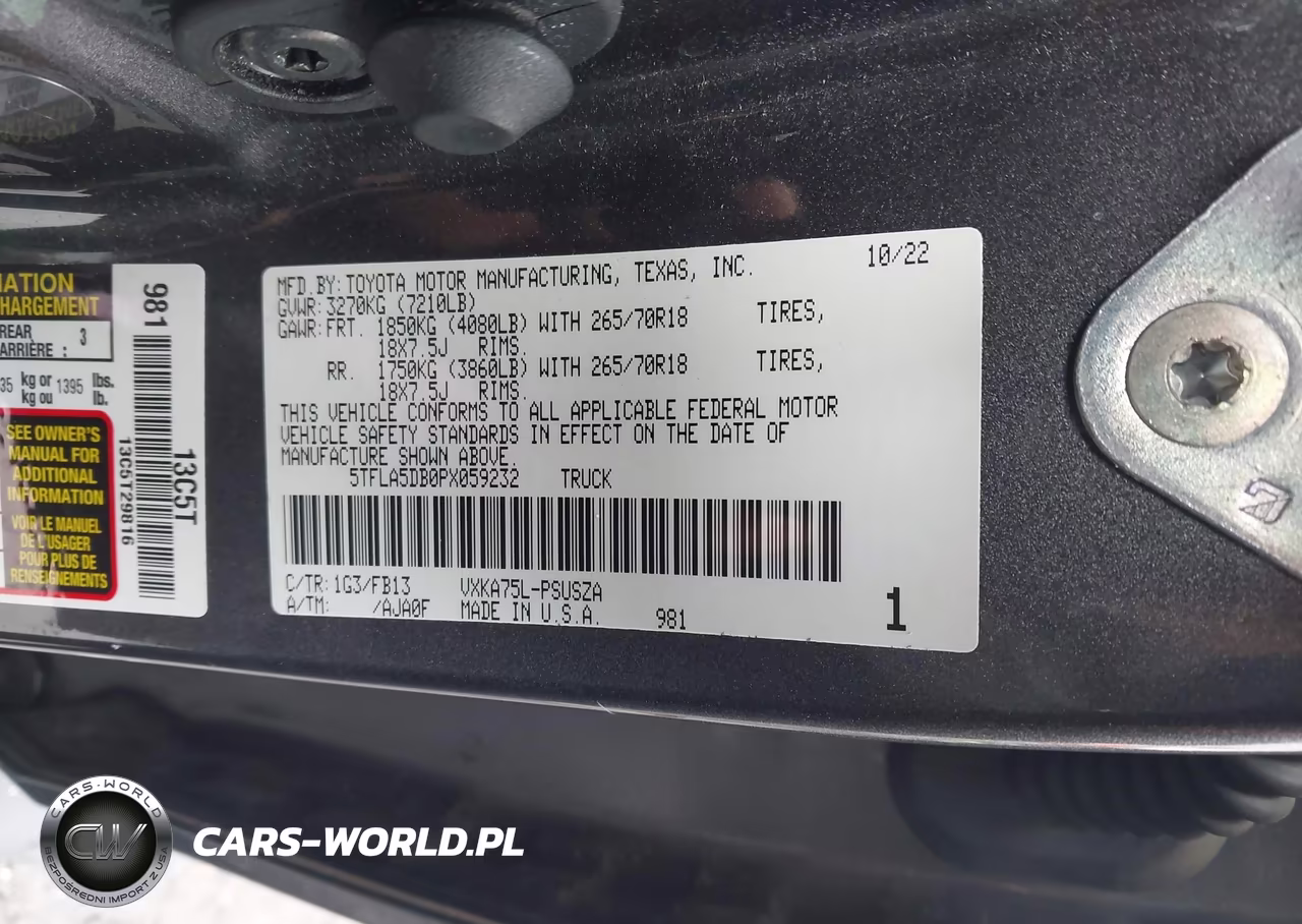 2023 Toyota Tundra Sr5 VIN:5TFLA5DB0PX059232 - 9