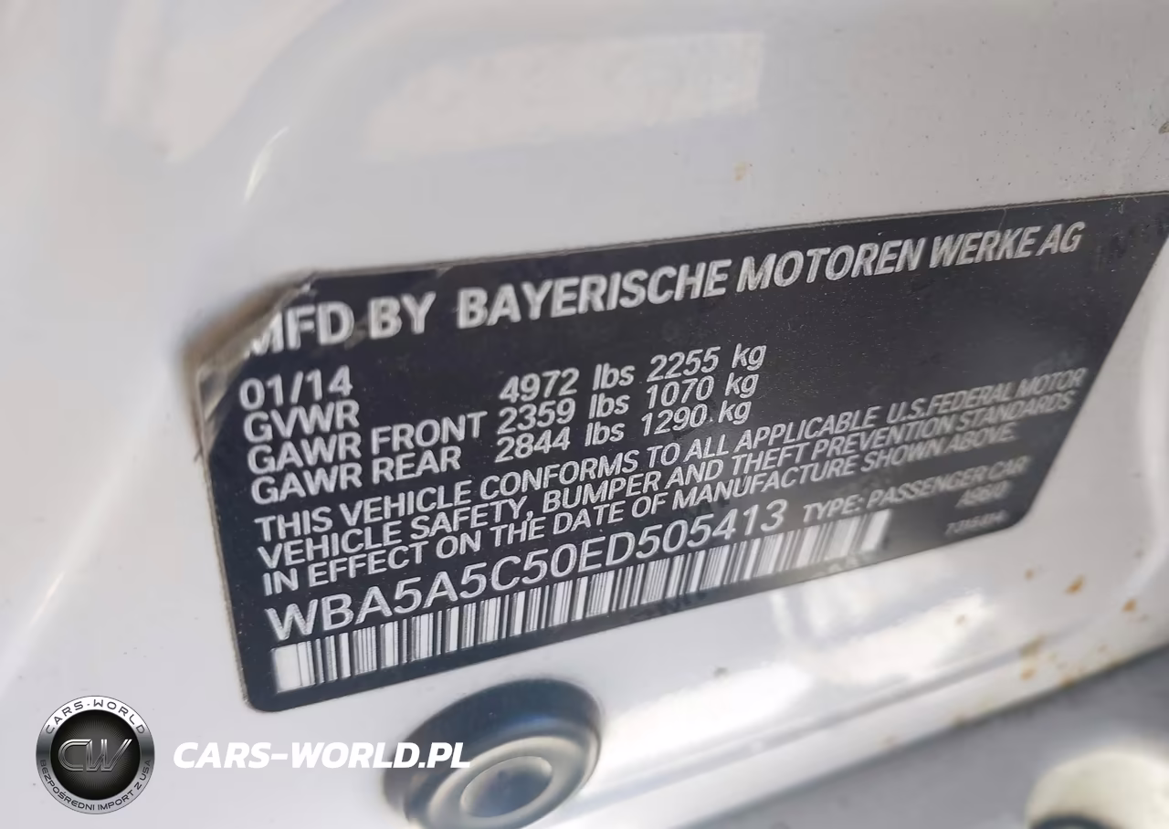 2014 BMW 528I VIN:WBA5A5C50ED505413 - 9