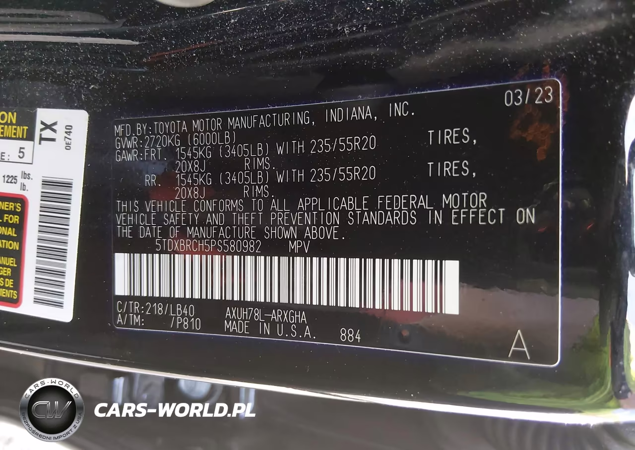 2023 Toyota Highlander Hybrid Limited VIN:5TDXBRCH5PS580982 - 9