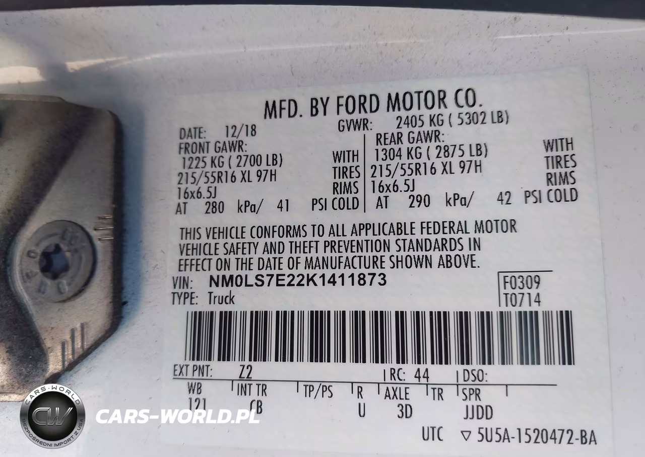 2019 Ford Transit Connect Xl VIN:NM0LS7E22K1411873 - 9