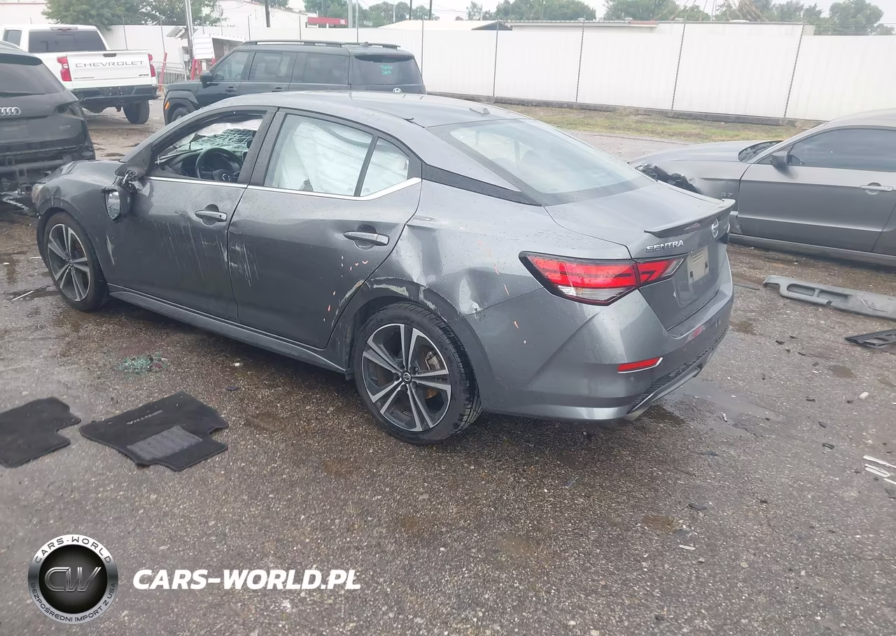 2021 Nissan Sentra Sr Xtronic Cvt VIN:3N1AB8DV4MY298697 - 3