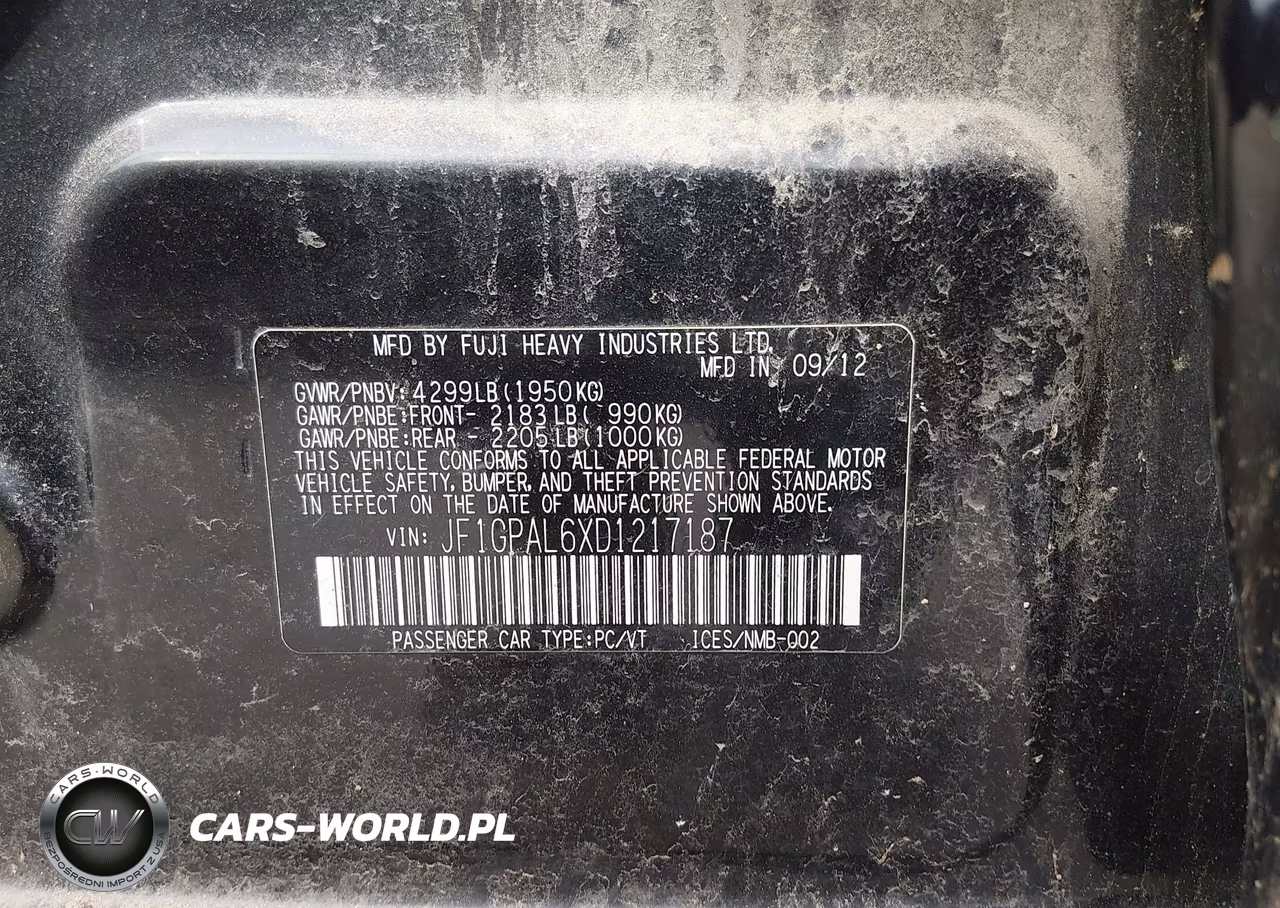 2013 Subaru Impreza 2.0I Sport Premium VIN:JF1GPAL6XD1217187 - 9